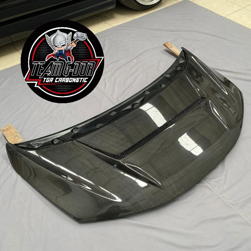 kap mesin carbon karbon kevlar honda jazz gk5 gk 5 model custom