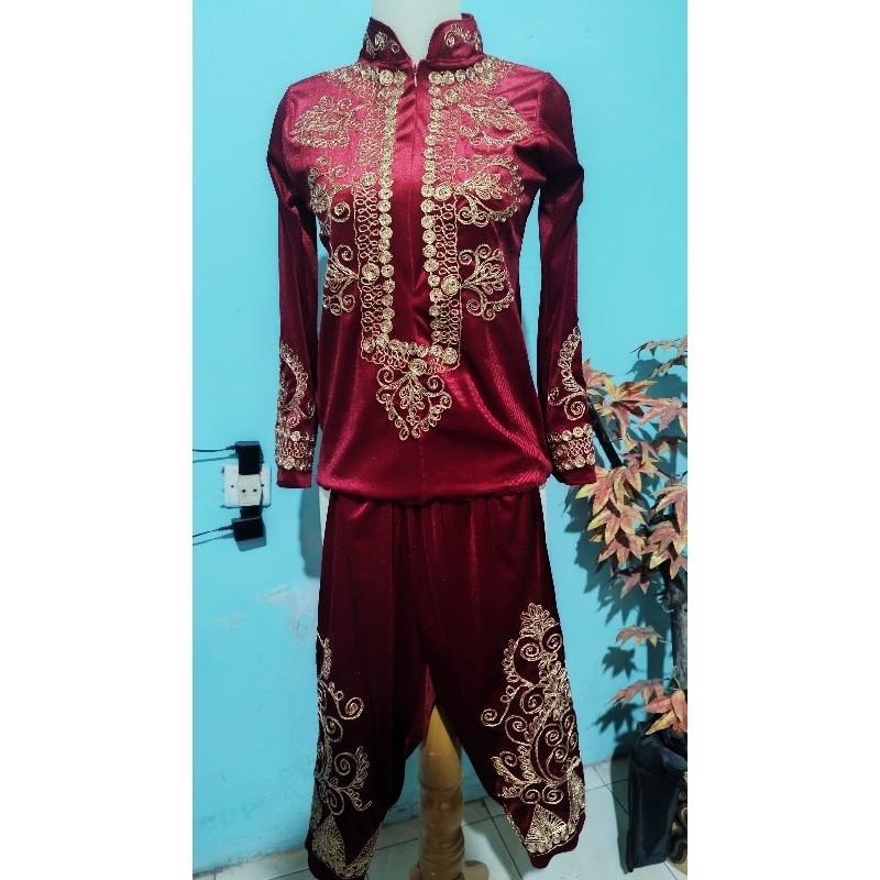 BAJU ADAT ACEH PEREMPUAN UKURAN ANAK-ANAK (baju + celana)