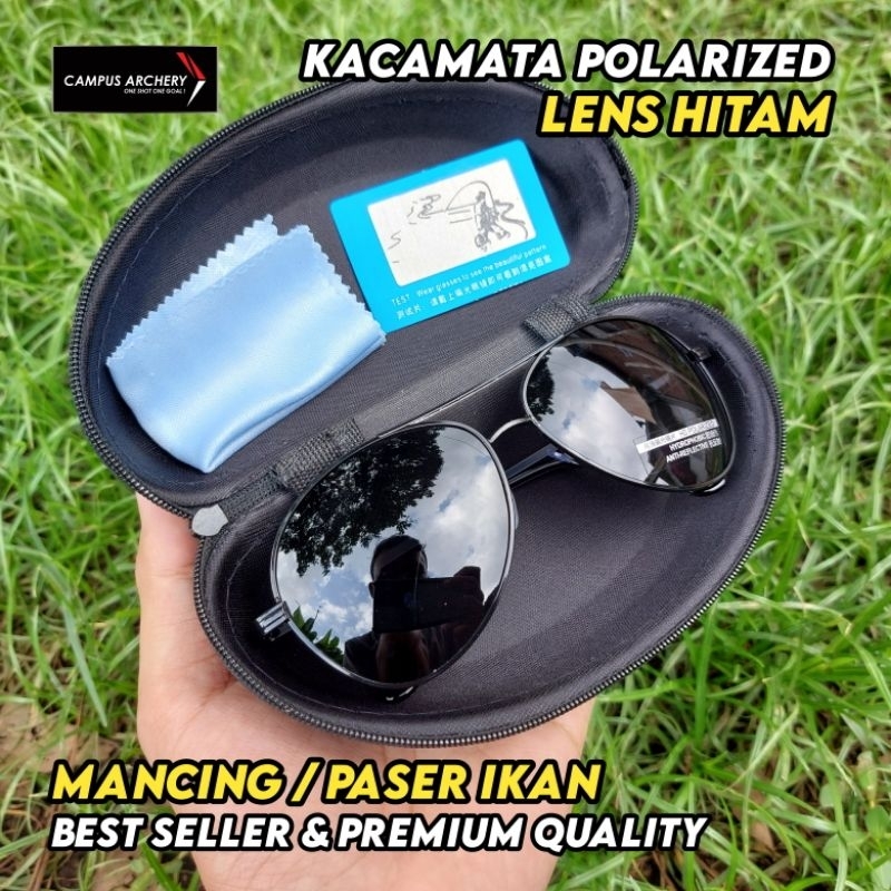 Kacamata Polarized Lens Hitam Untuk Mancing Paser Ikan Kacamata Melihat Ikan Dalam Air