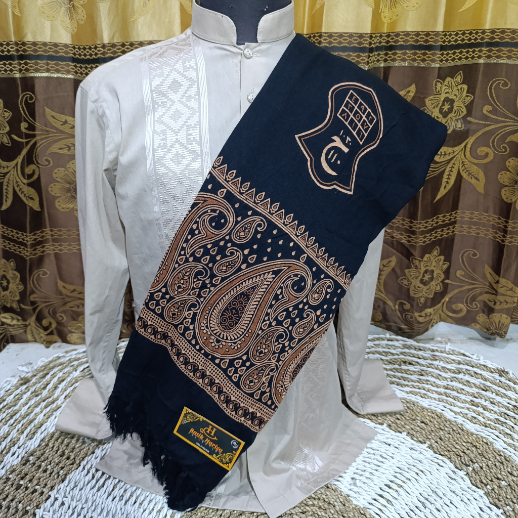 SORBAN PRIA TEROMPAH BATIK HARISA . sorban murah. sorban motif kashmiri. sorban habib . sorban polos