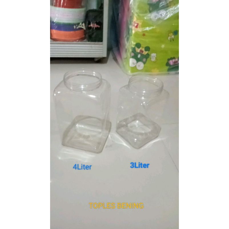 TOPLES PLASTIK BENING UKURAN 3 LITER DAN 4 LITER ECER ( FREE BUBBLE )