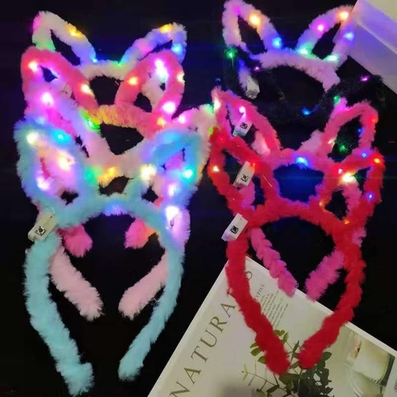 BANDO LED MOTIF KELINCI UNTUK WANITA  ANAK & DEWASA / BANDO PESTA