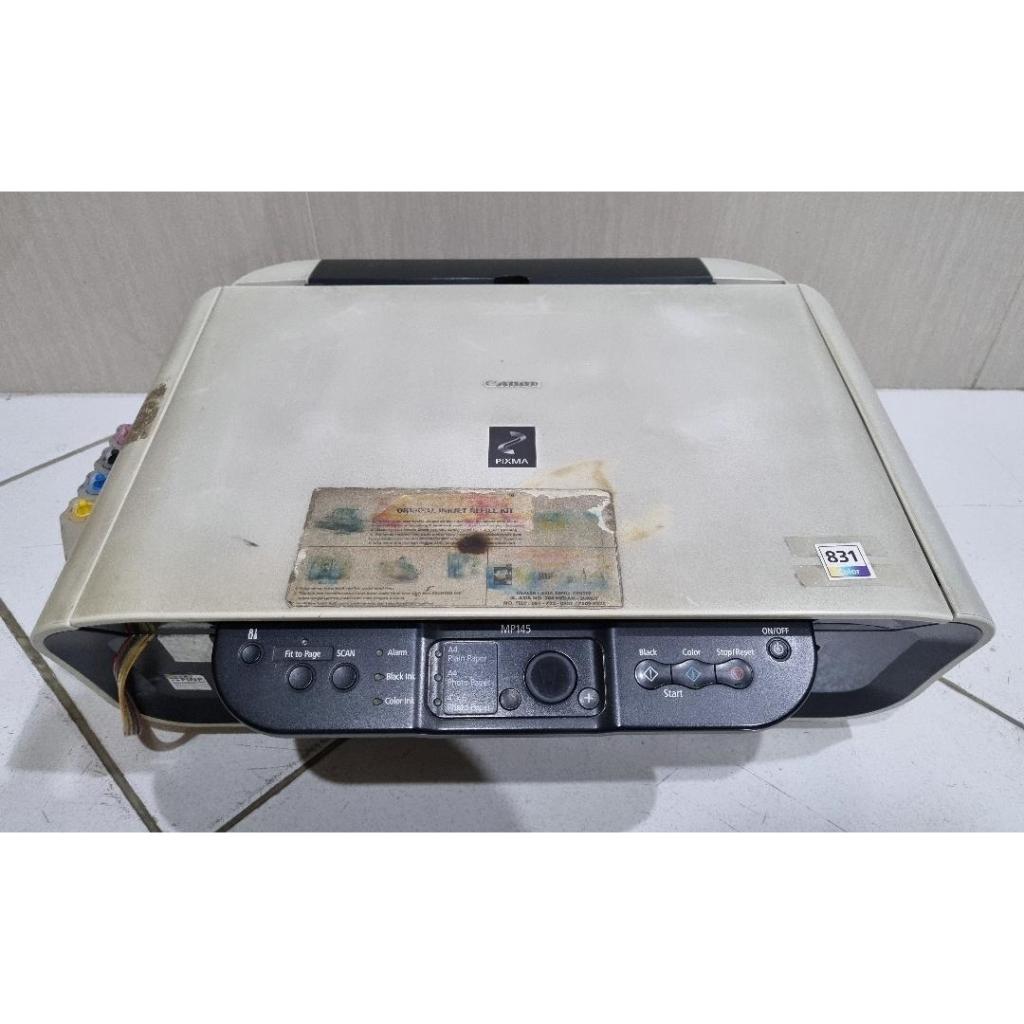 printer merek canon pixma 145 modifikasi injek tinta infus murah bagus bekas