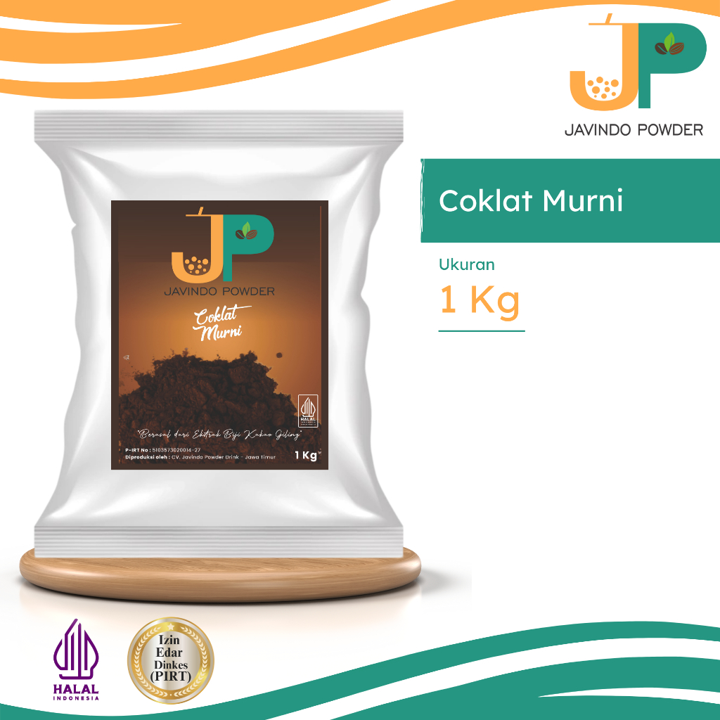 

JAVINDO Bubuk Coklat Murni / Pure Chocolate Powder 1Kg / 1 Kg - Javindo Powder