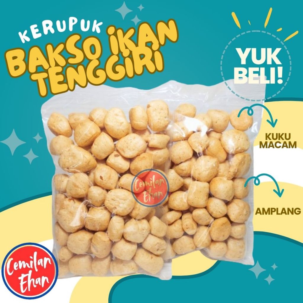 

Kerupuk Bakso Ikan 100 gr Kerupuk Bakso Ikan Tenggiri Kuku Macan