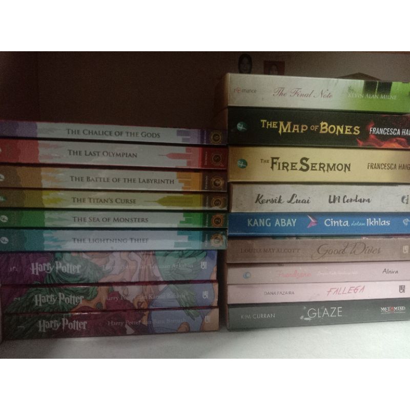 Preloved Novel Harry Potter Percy Jackson dll