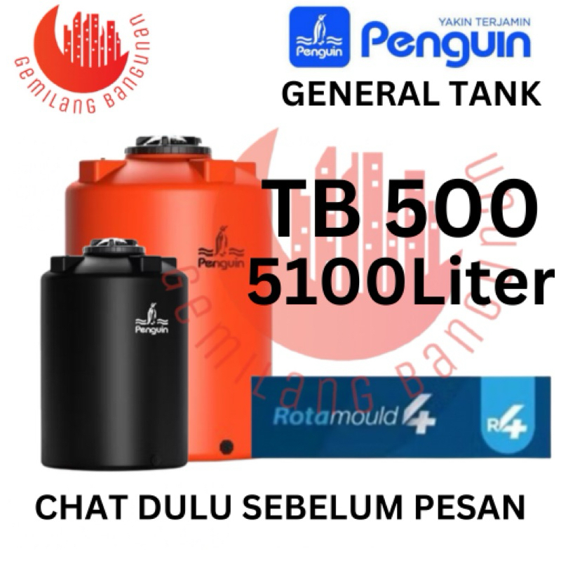 Tangki Air Penguin / Toren Air Penguin TB 500 ( 5100 Liter )- Tipe ROTA4 GENERAL TANK