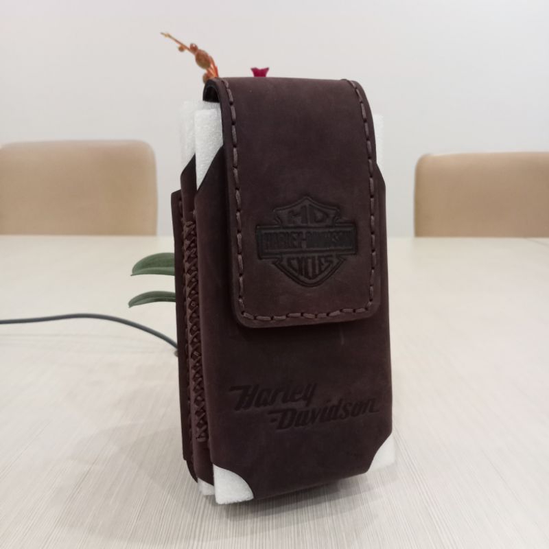 Dompet HP Pinggang Pria Kulit Asli slot 2