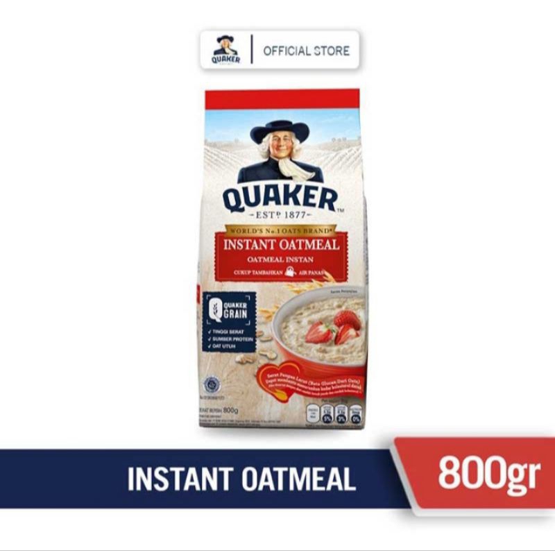 

QUAKER INSTANT OATMEAL 800 gram / Quaker Instant Oatmeal Cereal 800 gram