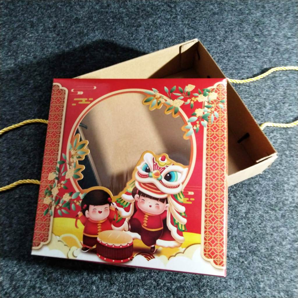 

CNY Hampers Box / Kotak Hampers Imlek Persegi Tali