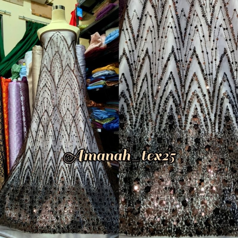 Tile Spangkle / Tile Sequin Piramid / Tile Payet Sequin / Bahan Kebaya