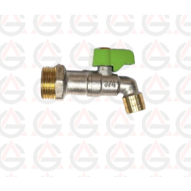 Kran Air / Kran Tembok / Kran Kuningan Gagang Pendek  3/4" IGM