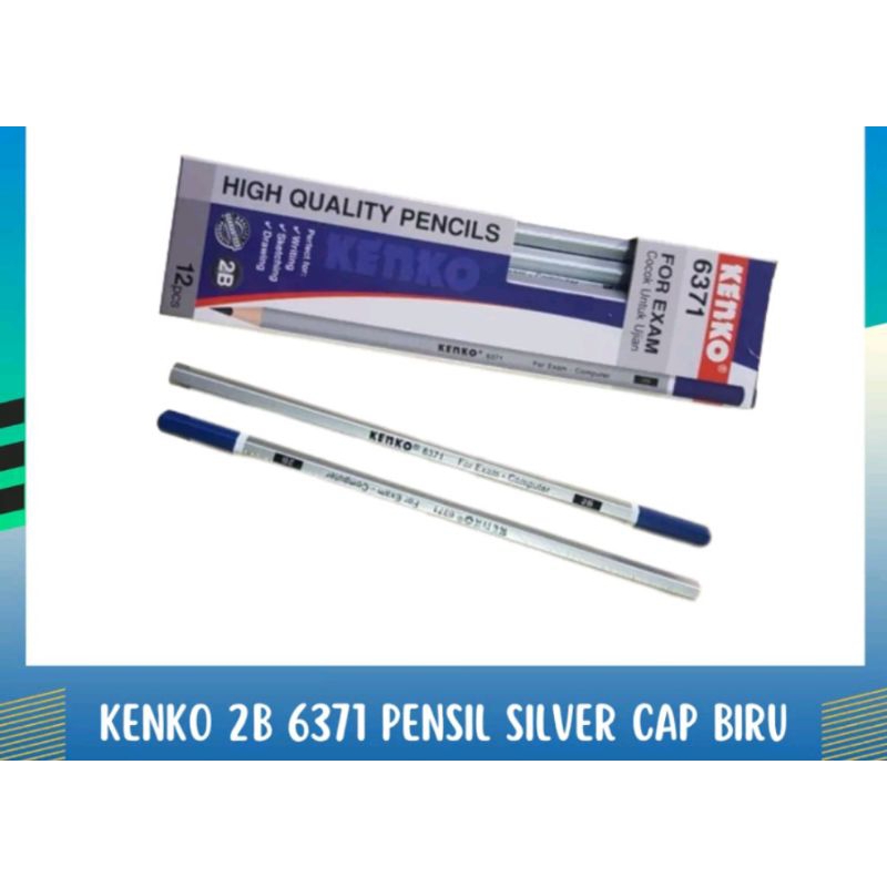 

kenko 2B 6371 pensil silver 1 pak isi 12 pcs