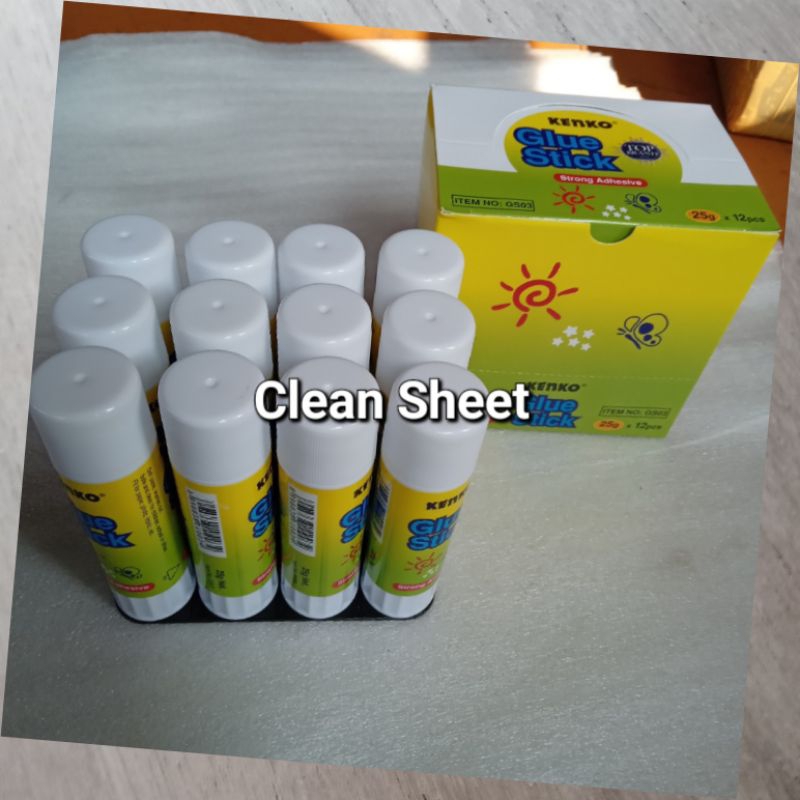 

Glue stik/lem stik 25 gram kenko(Harga untuk 1 kotak)