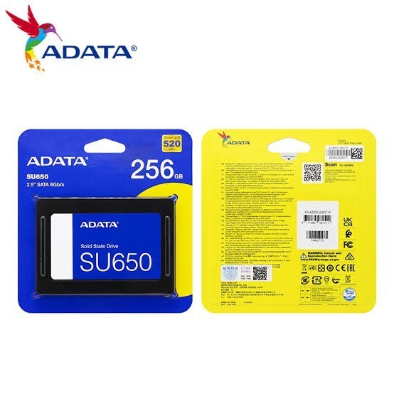 SSD Adata SU650 sata 128gb & 256gb original