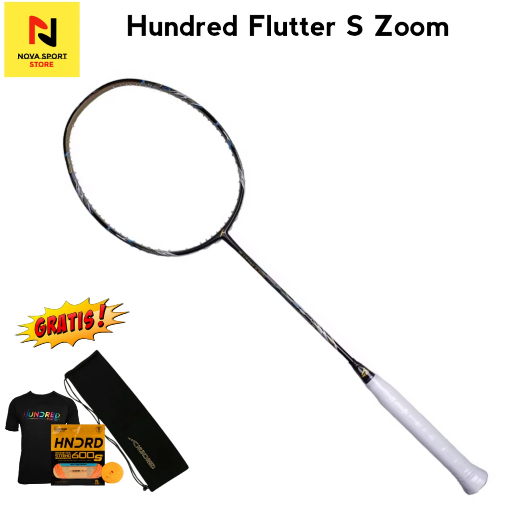 Hundred Raket Badminton Flutter S Zoom