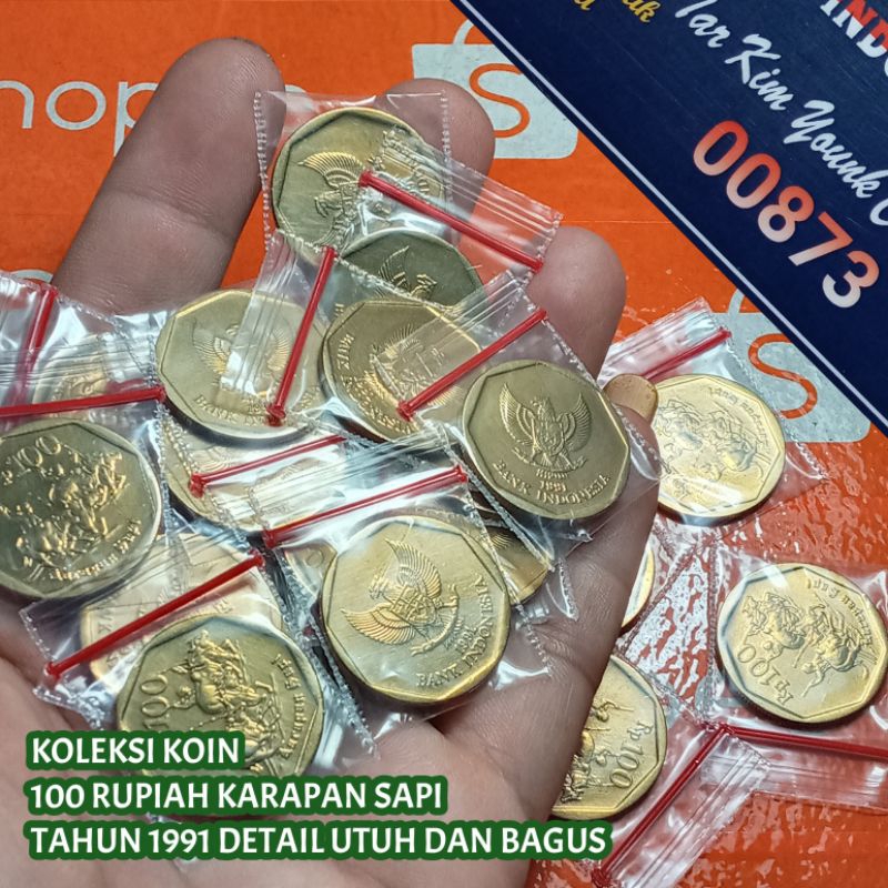 Uang Kuno Koin 100 Rupiah Karapan Sapi Tahun 1991 Detail Bagus Bersih Dan Kinclong
