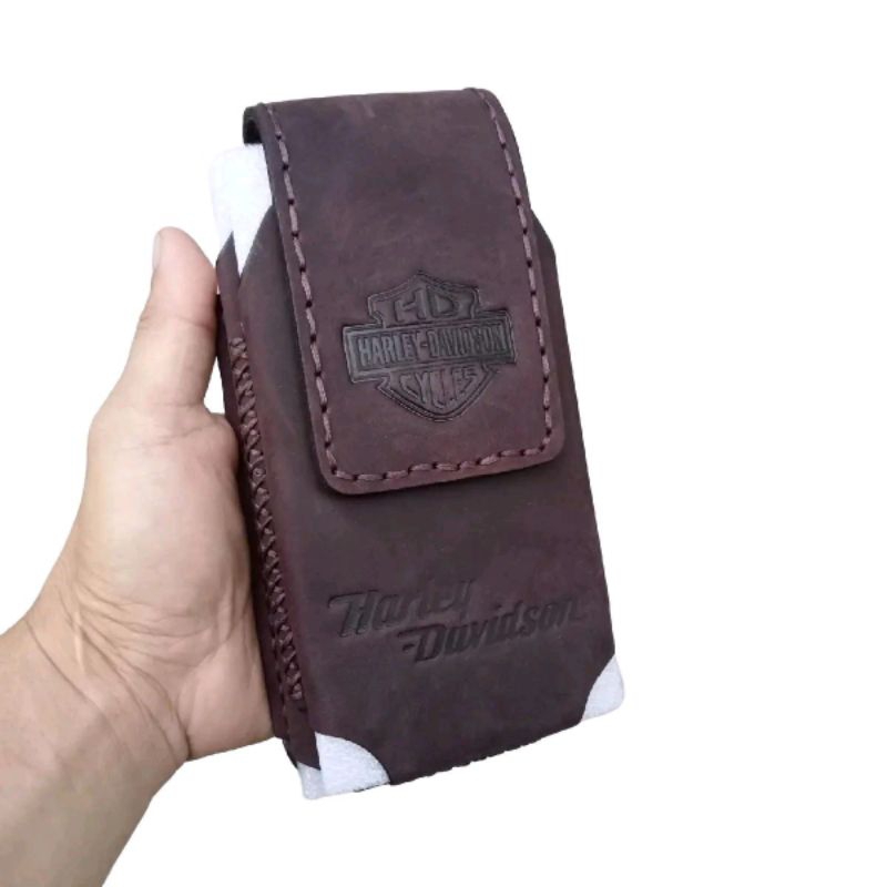 Dompet HP Pinggang Pria Kulit Asli slot 2