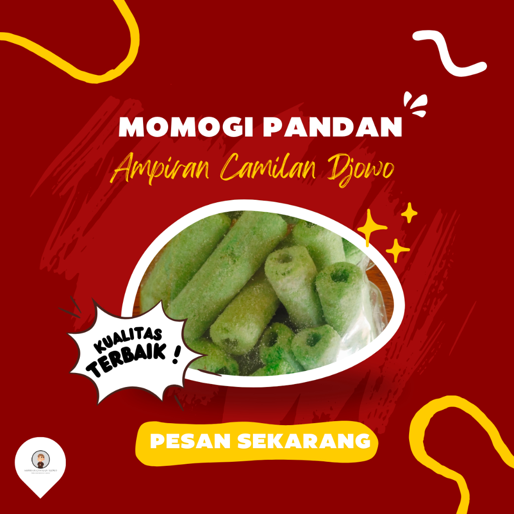 

ROLL GABES 110gr / MOMOGI PANDAN / ROL GABES RASA PANDAN - Ampiran Camilan Djowo