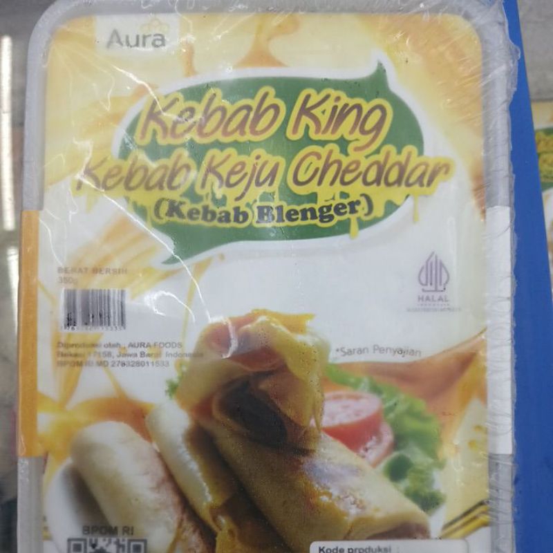 

AURA KEBAB KING KEBAB KEJU CHEDDAR KEBAB BLENGER 350 GRAM