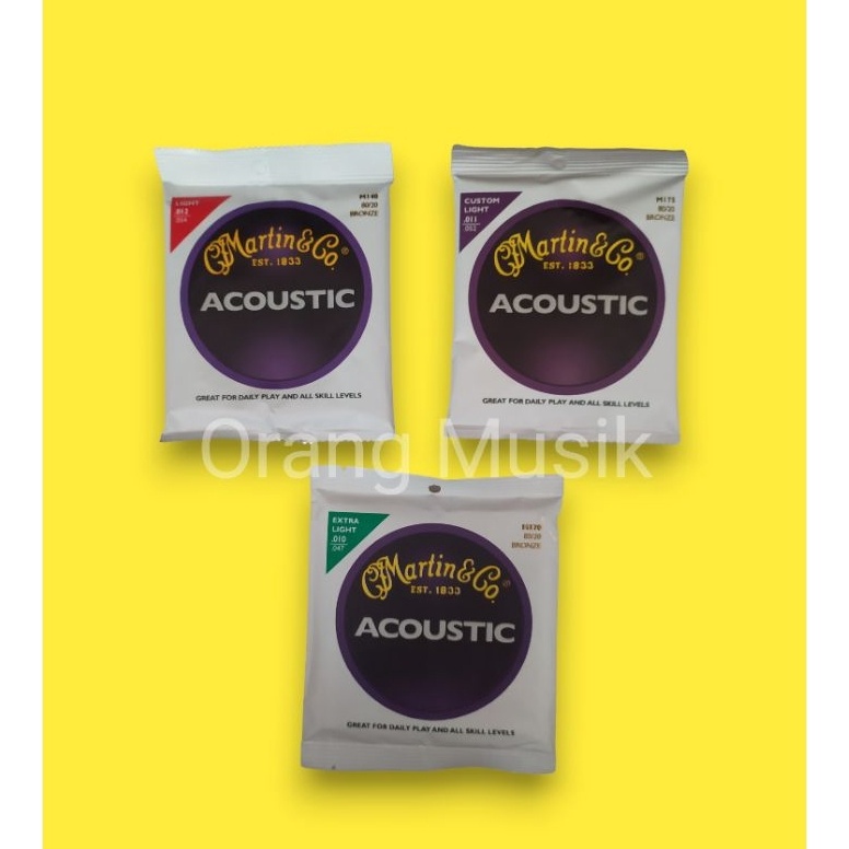READY Senar Gitar Akustik Martin Ukuran 1 11 12 13  Senar Gitar Martin  Co