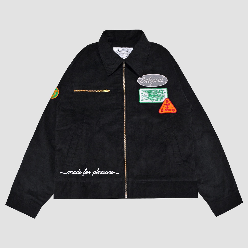 Terbaik EVILSPIRIT JACKET CORDUROY  MARSHA BLACK UNISEX