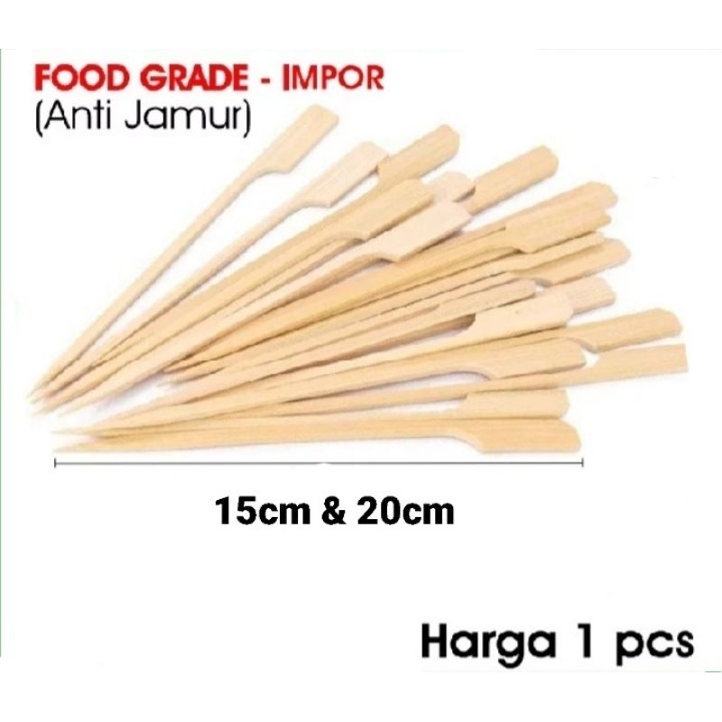 tusuk sate yakitori jepang tusuk dayung 20cm&15cm