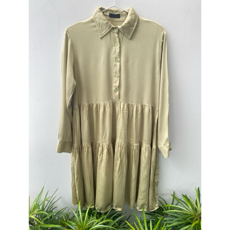 COTTONTREND - Tunik Warna Sage