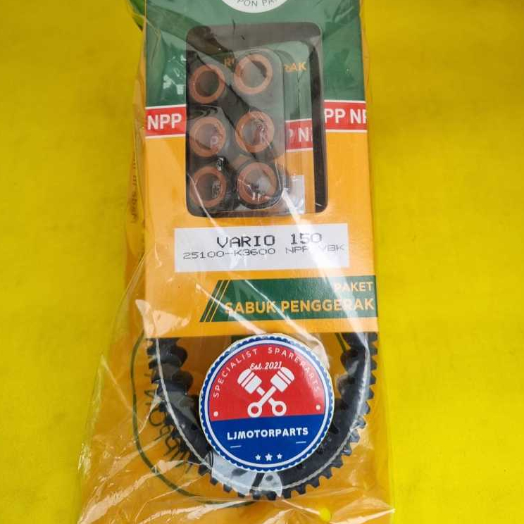 Paket Vanbelt + Roller Vanbelt KIT Vario 150 LED OLD Vario 150 LED NEW NPP
