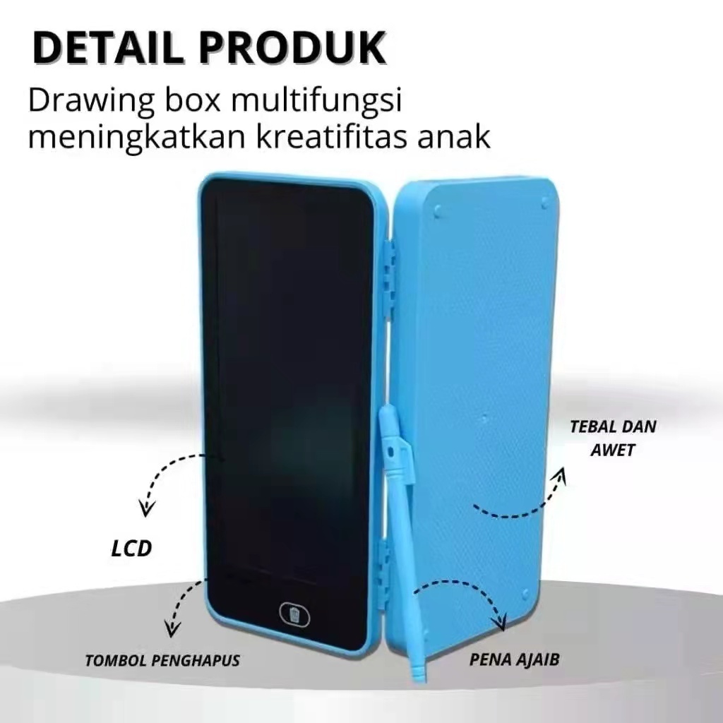 

Tempat Pensil 2 In 1 Lcd Pen Case Drawing Pad Kotak Pencil Anak Writing SF6