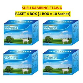 

Skygoat Paket 4 Box | Sky Goat Susu Kambing Etawa | Susu Kambing Bubuk | Susu Etawa