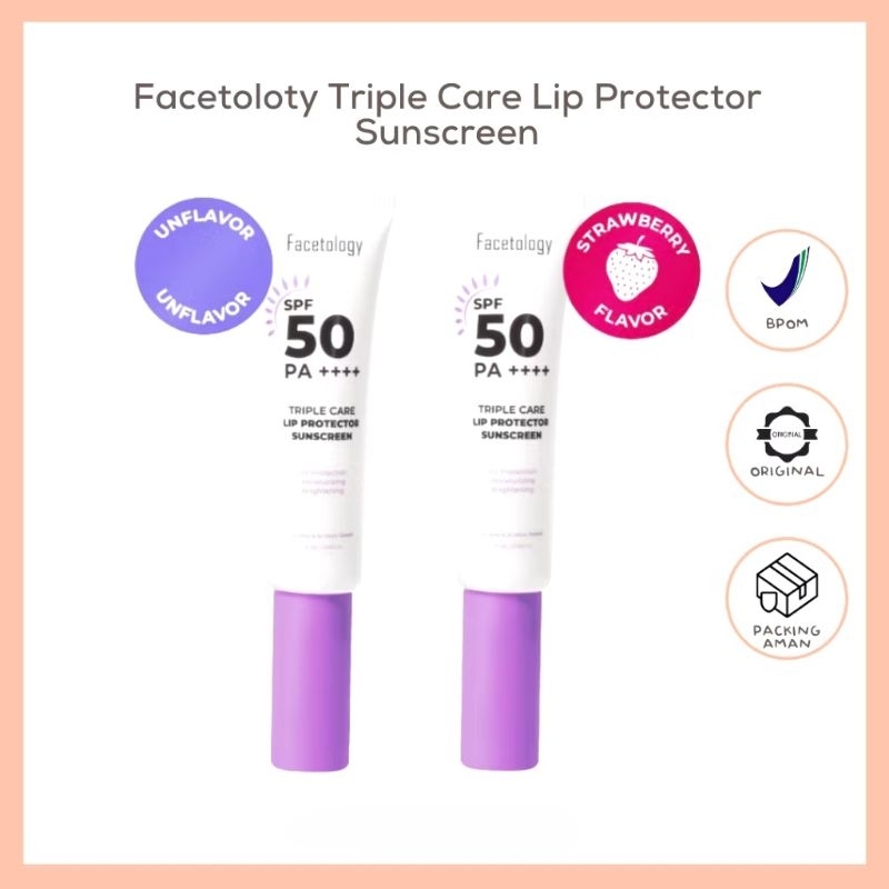 Facetology Triple Lip Sunscreen Protector Sunscreen SPF 50 PA++++