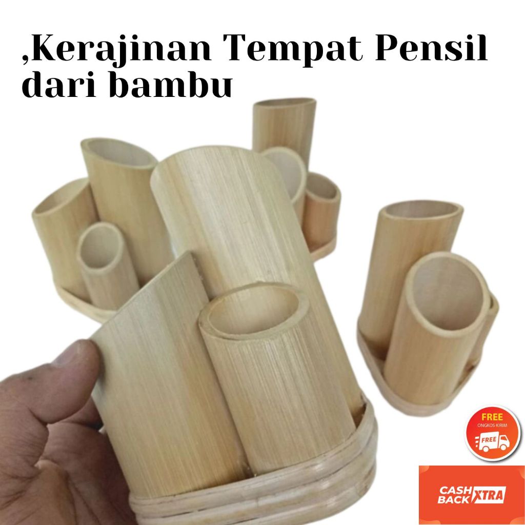 

Kerajinan Tempat Pensil dari bambu