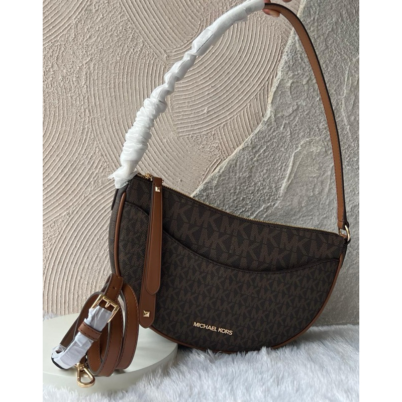 Tas MK original - M*chael kors dover medium half moon shoulder crossbody