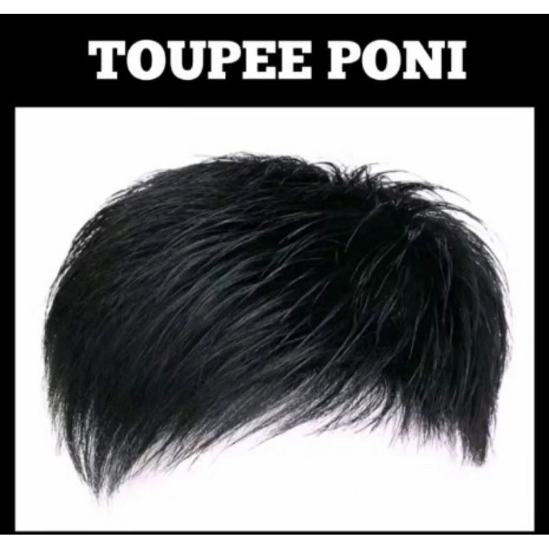 WIG TOUPEE PRIA PENDEK/WIG PENUTUP BOTAK PRIA