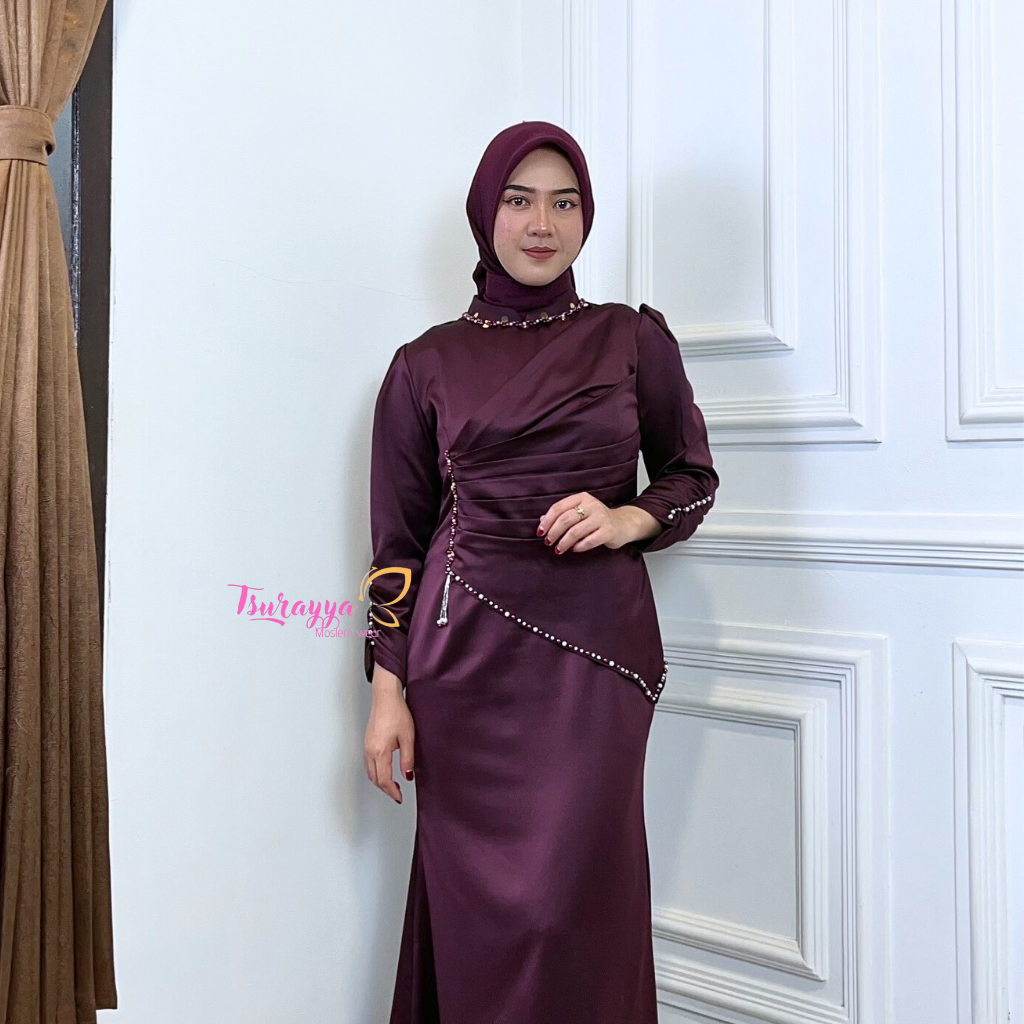 yumna reborn - dress kondangan- dress mermaid terbaru -dress wisuda rok duyung