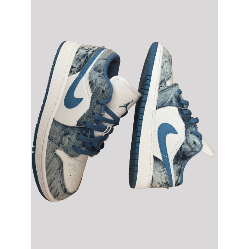 Nike Air Jordan 1 Low | Washed Denim | Authentic Original 100%