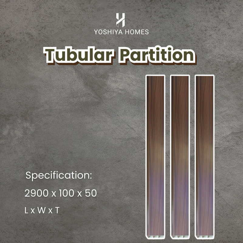 PVC Tubular Partition / PVC Dinding / Dekorasi Dinding