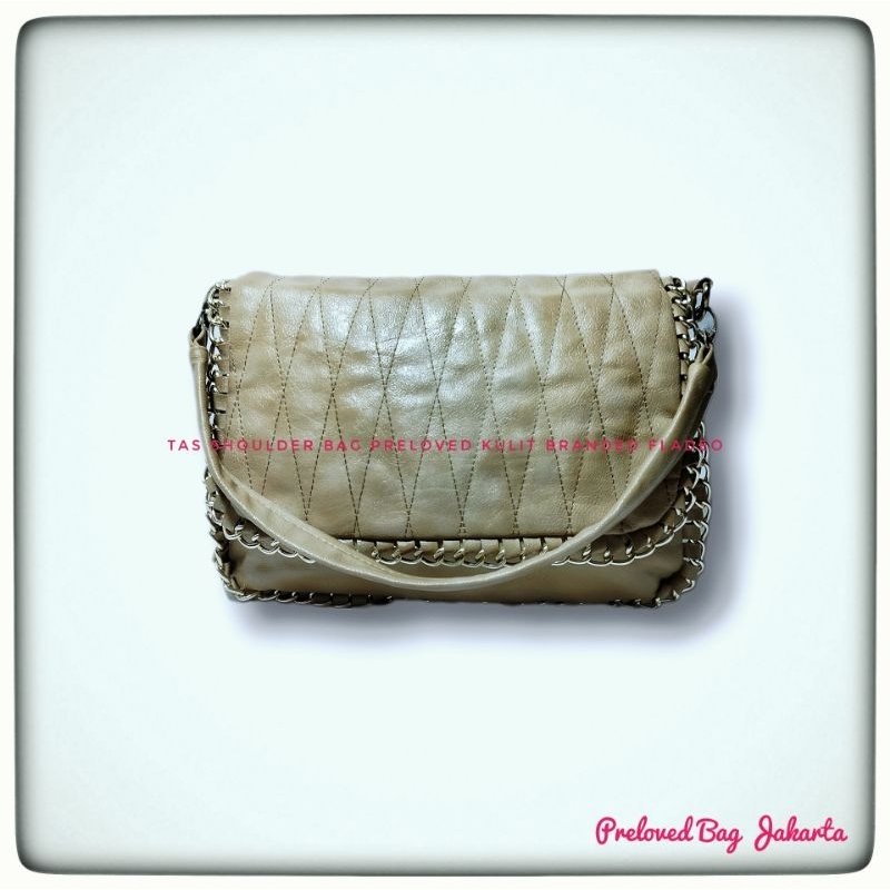 Tas Preloved Wanita Shoulderbag Fladeo Kulit Second