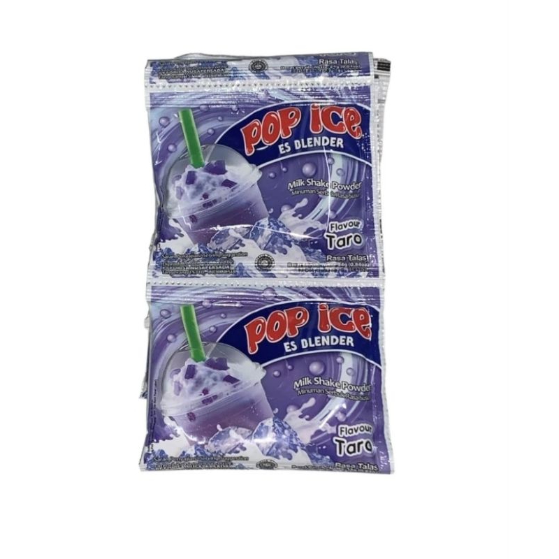 

pop ice es blender rasa taro isi 10 pcs