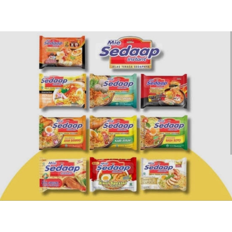 

Mie Sedap GORENG KUAH ALL Varian mie instan