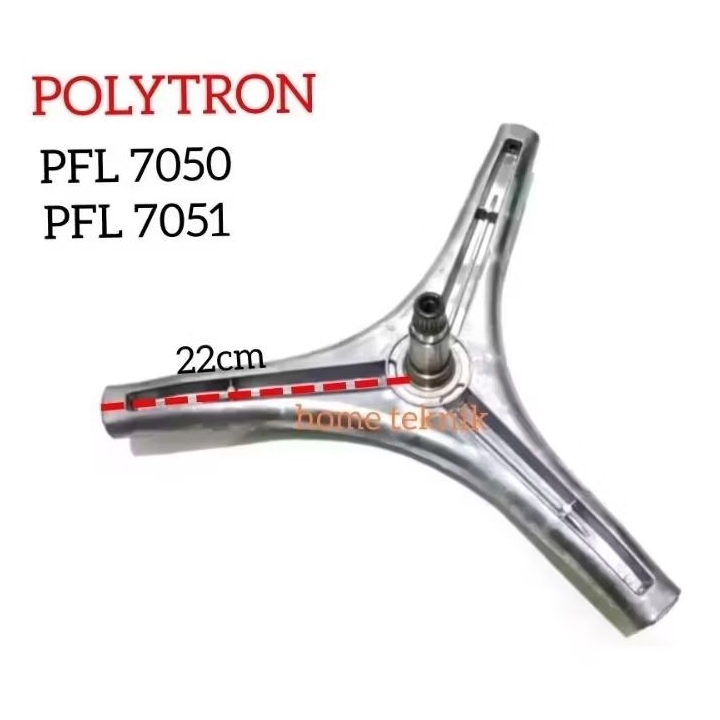 Segitiga mesin cuci POLYTRON PFL 8050 PFL8051 segitiga mesin cuci polyyron 8kg Tinggi as 10cm  baru