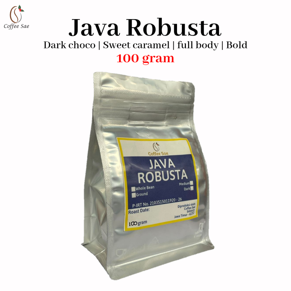 

KOPI ROBUSTA 100 gram Biji atau Bubuk Kopi Java Robusta 100gram