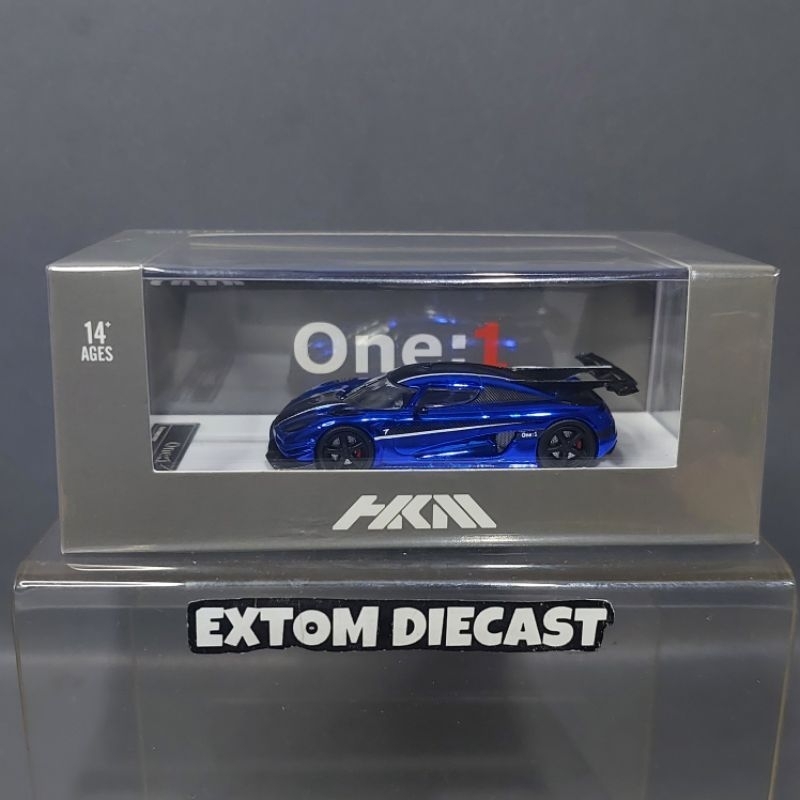 HKM Koenigsegg One:1 Blue Chrome Black Carbon