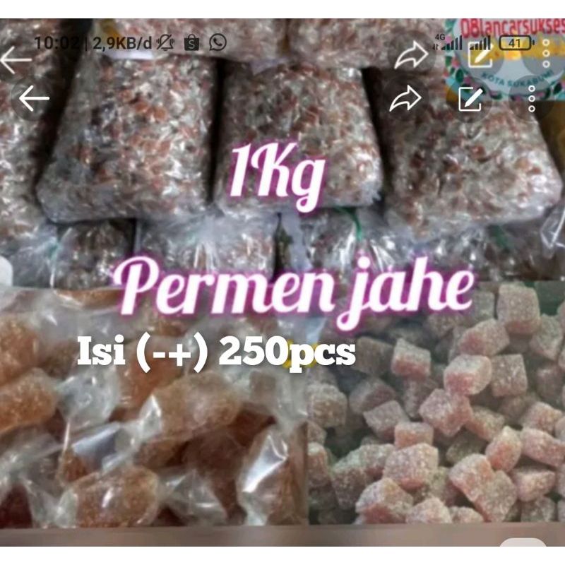 

waw 1KG PERMEN JAHE ASLI/permen jahe original 1kg