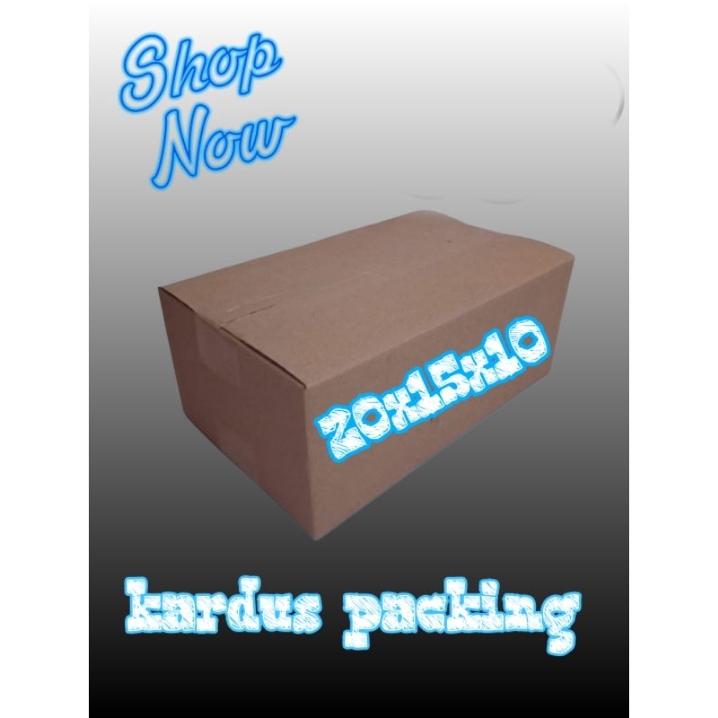 

kardus packing UK 20x15x10 kardus polos kardus sedang l
