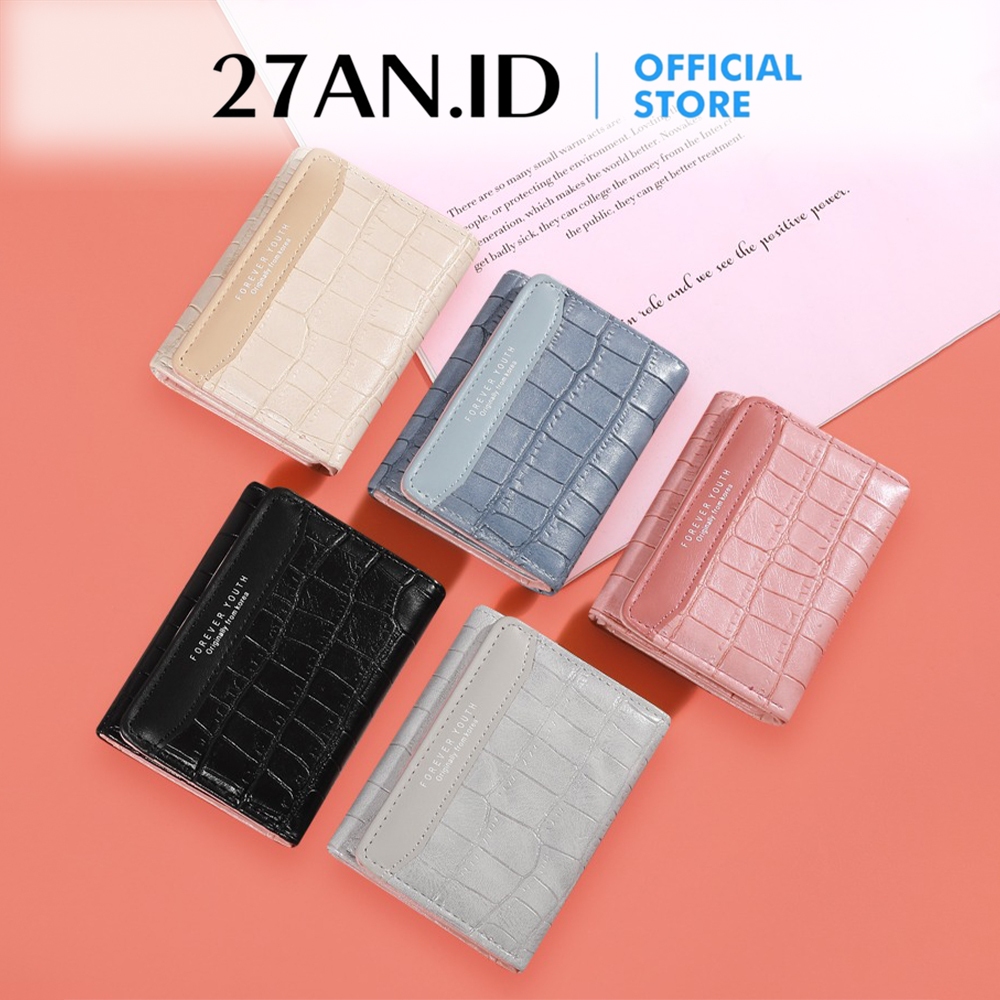 sss (27AN.ID) Dompet Kartu 807 Dompet Lipat Wanita Dompet Wanita Kecil Aesthetic Korea Dompet Mini