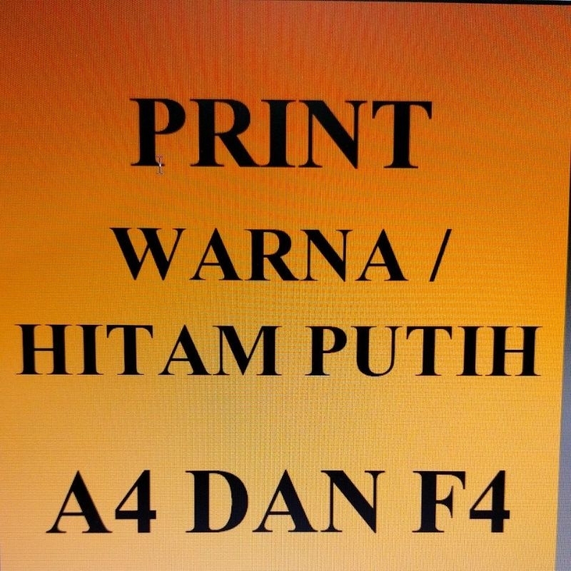 

print warna atau hitam putih A3+ costum