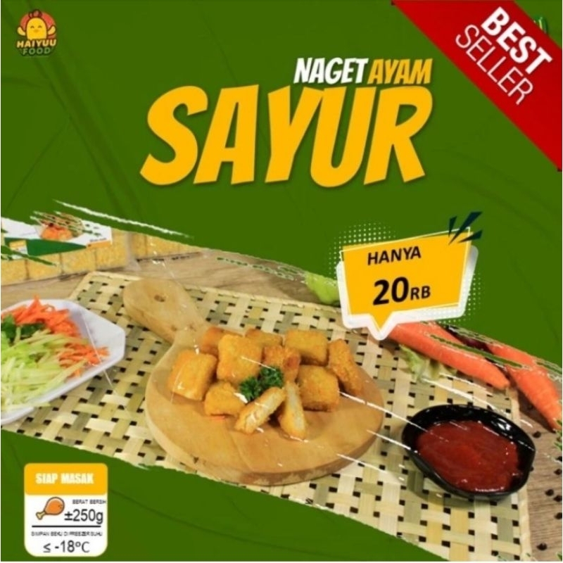 

Nugget Ayam Sayur 250gram Naget Enak Sehat Bergizi 250gr Haiyuu Homemade