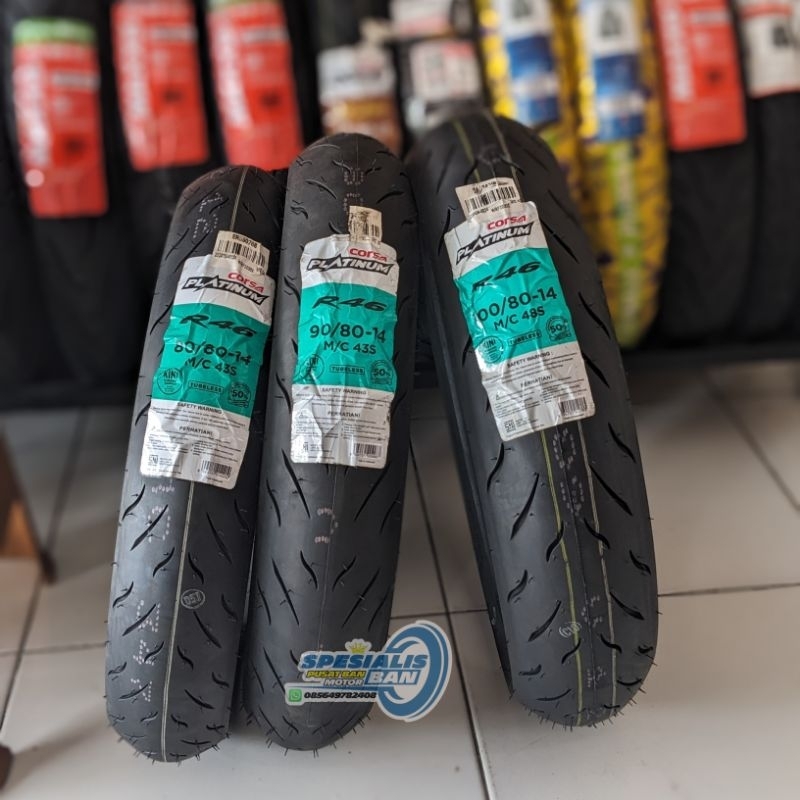CORSA PLATINUM R46  80/80-14 90/80-14 100/80-14 TL